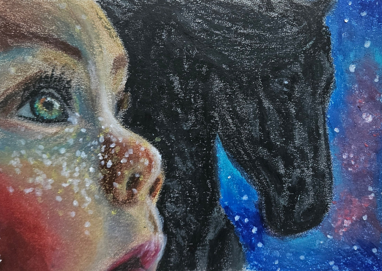 Original tegning "Adieu" 24x32 cm
