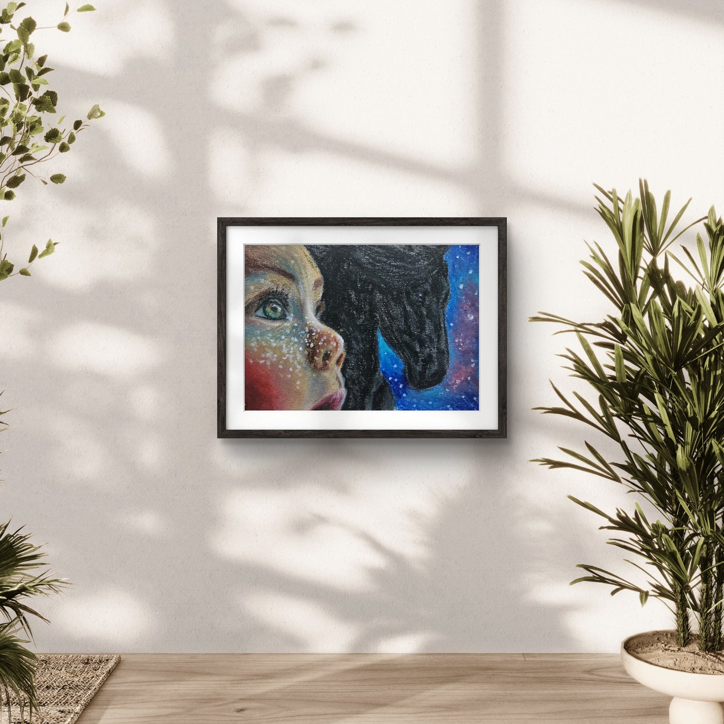 Original tegning "Adieu" 24x32 cm