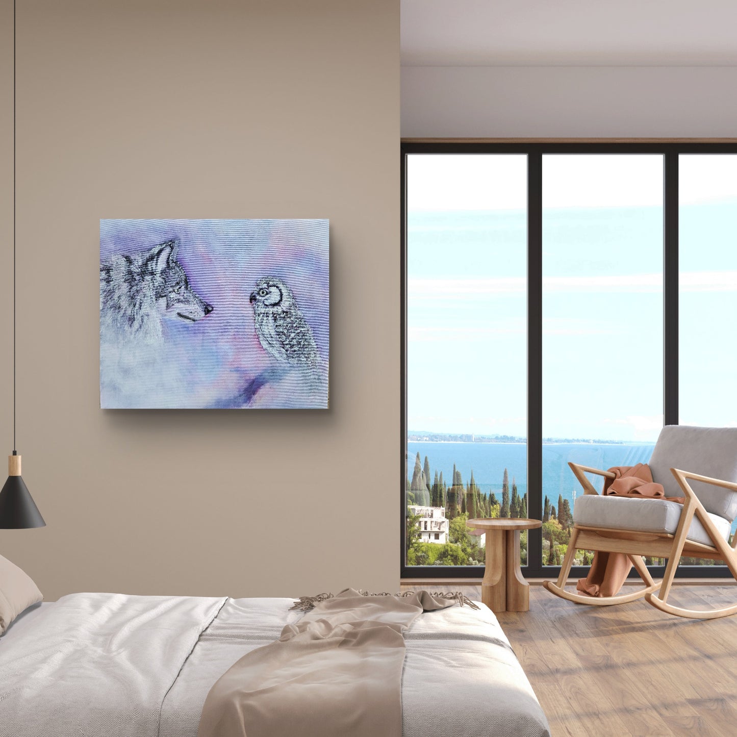 Original oil painting "The Magic Dialogue" 50x60 cm