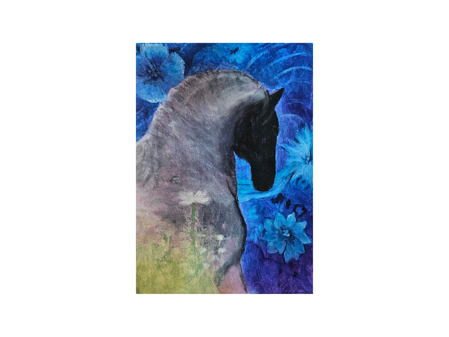 Original painting "Unfold yourself" 24x32 cm