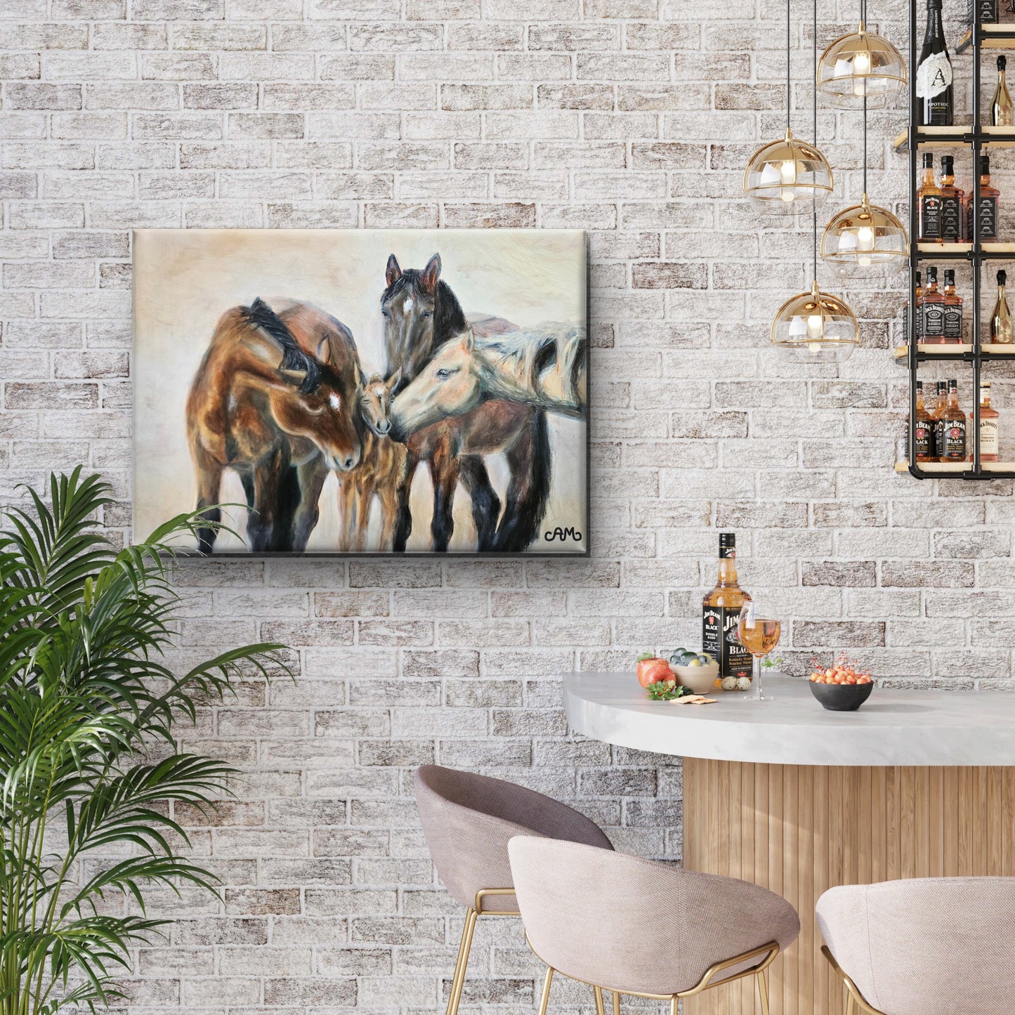 Originalt maleri "Omsluttet" 80x60 cm