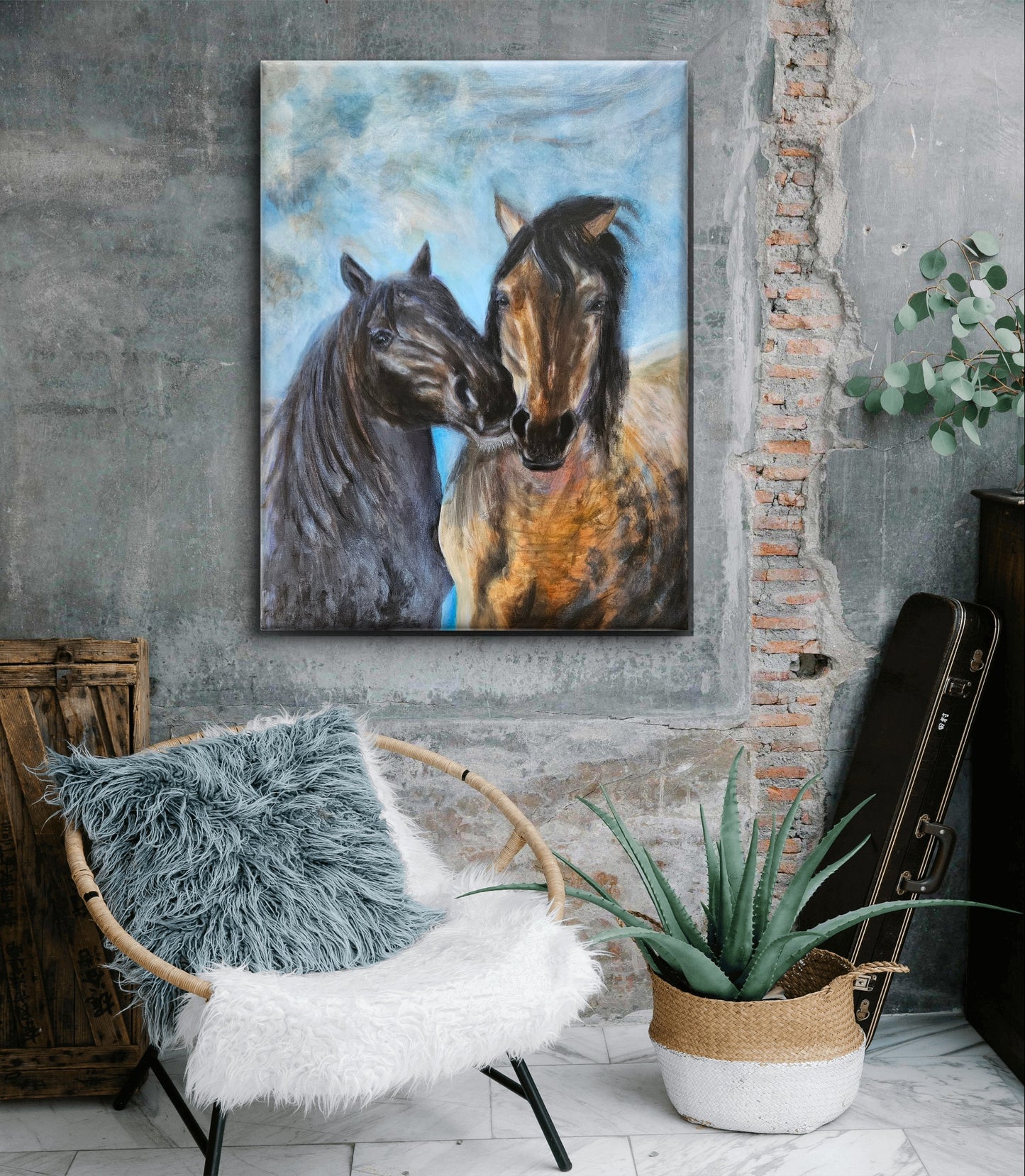 Original painting "The Ice Breaks" 60x80 cm