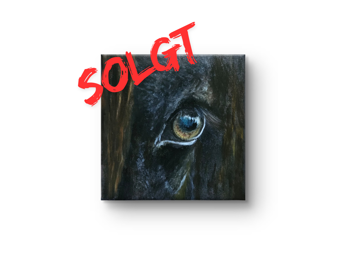 Original painting "Mirror of the Soul" 26.5x26.5 cm