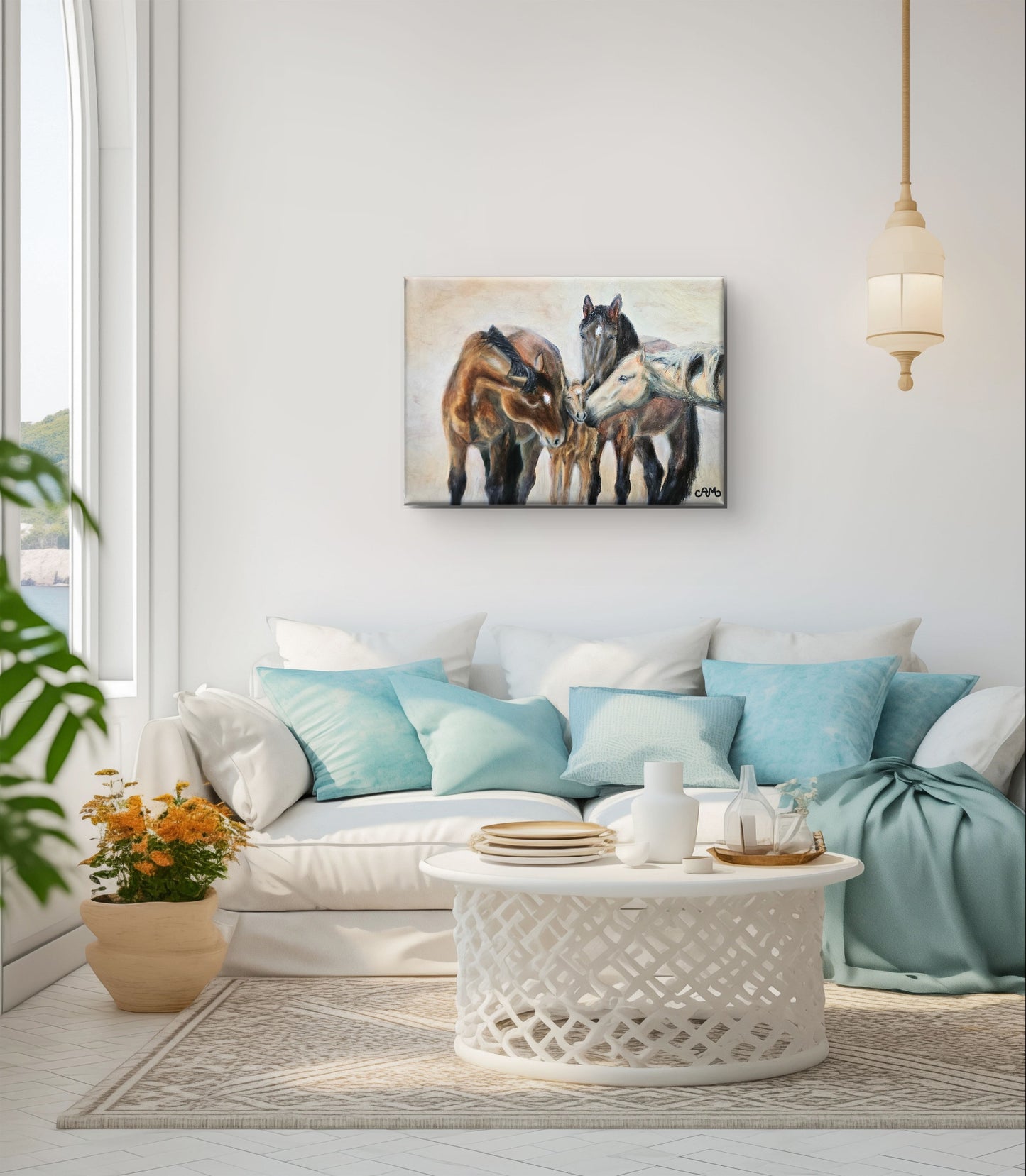 Originalt maleri "Omsluttet" 80x60 cm