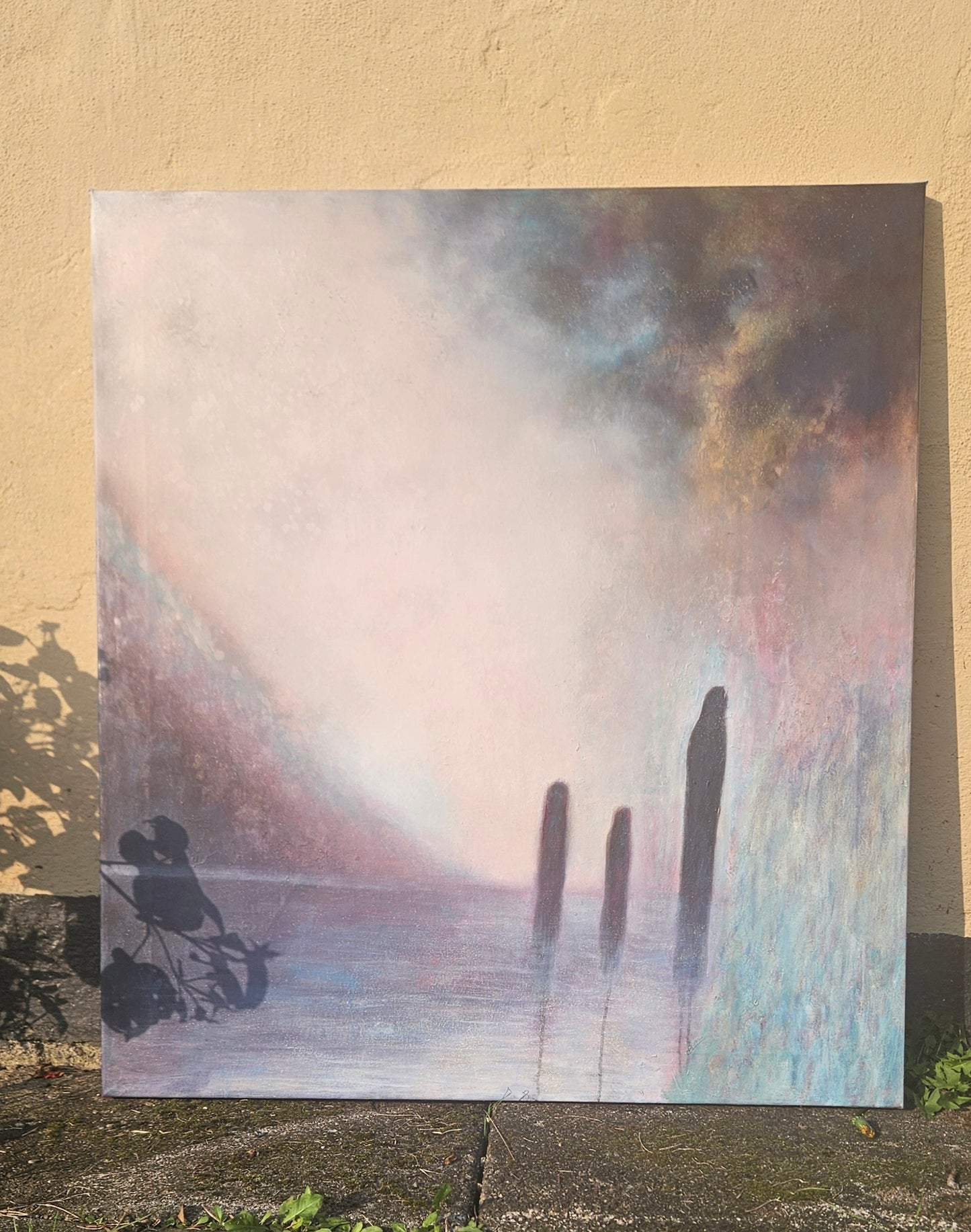 Original painting "The Light Within the Shadows" 90x100 cm