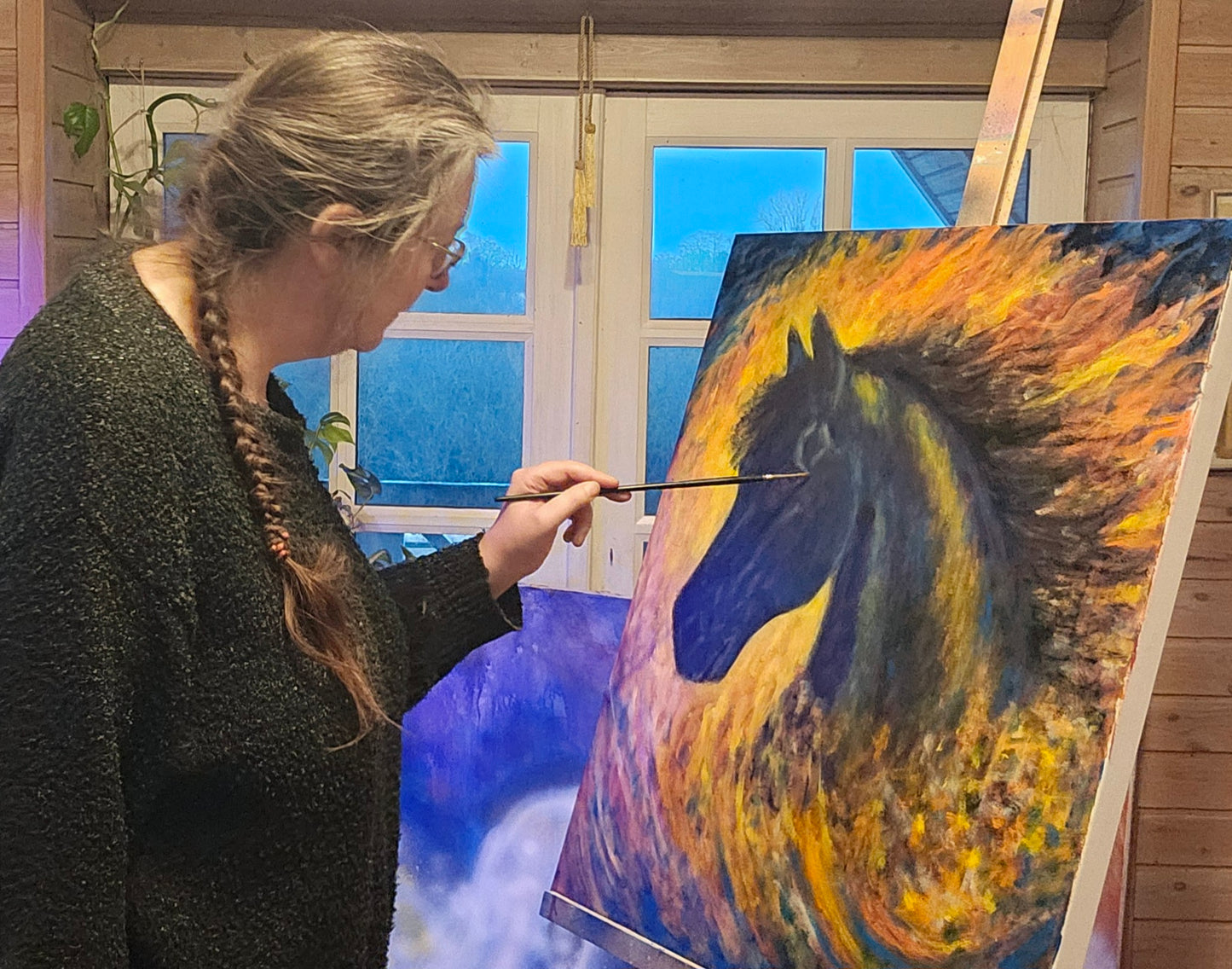 Original painting "Soul of Fire" 60x70 cm