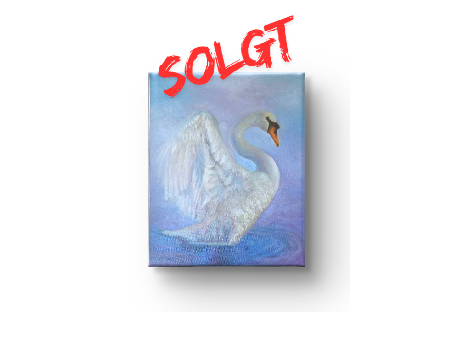 Original oil painting "The Strength of the Swan" 40x50 cm