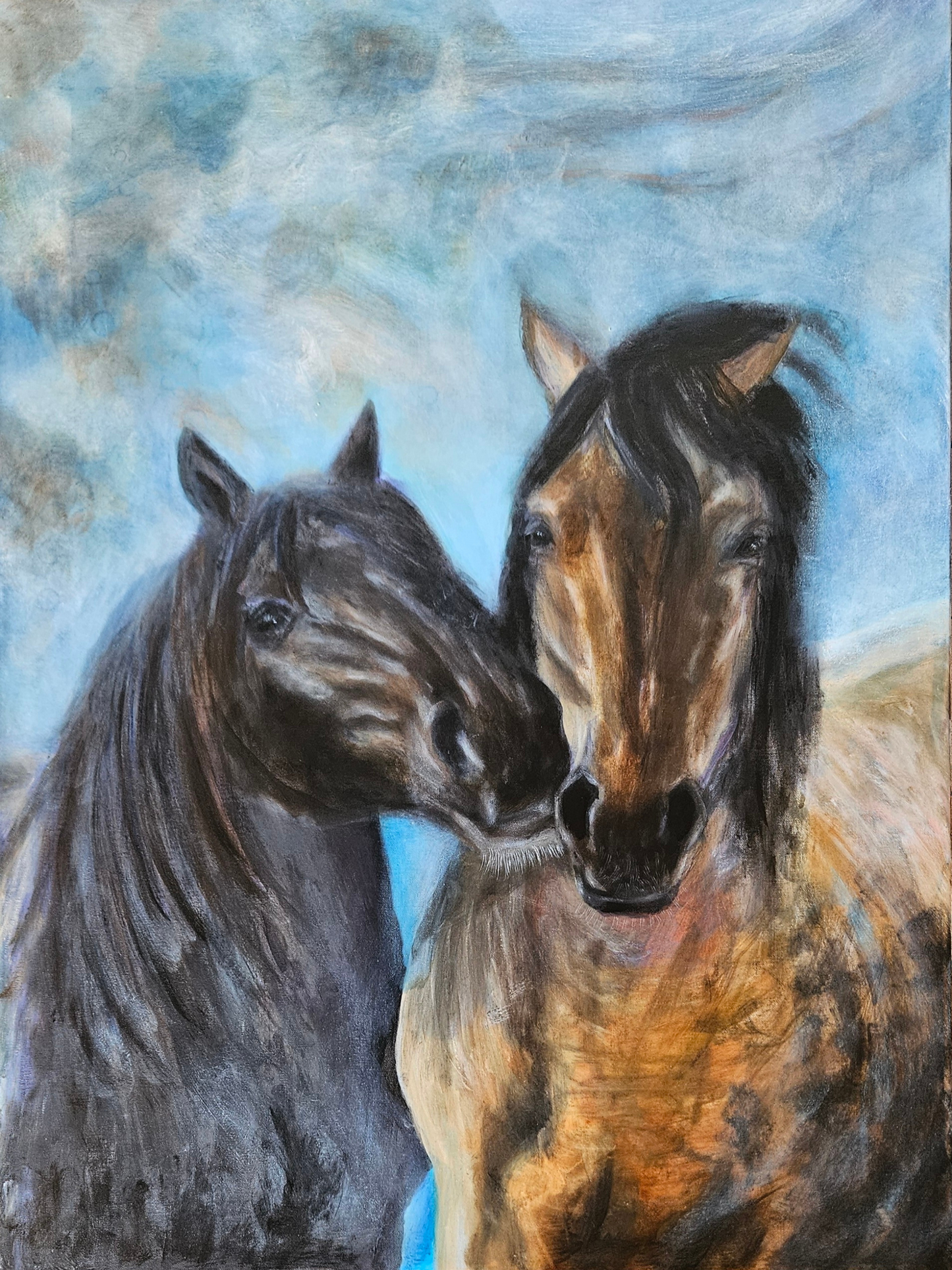 Original painting "The Ice Breaks" 60x80 cm
