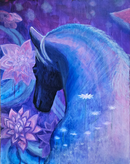 Originalt maleri "Godt på vej" 70x90 cm