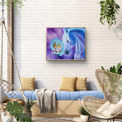 Originalt maleri "Flammen lever videre" 50x60 cm