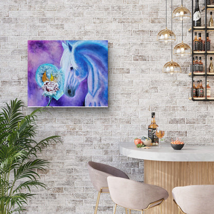 Originalt maleri "Flammen lever videre" 50x60 cm