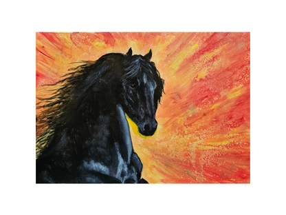 Originalt maleri "Fornyet styrke" 42x59,4 cm