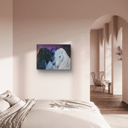 Originalt maleri "I Ly af Nærværet" 60x80 cm