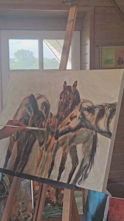 Originalt maleri "Omsluttet" 80x60 cm