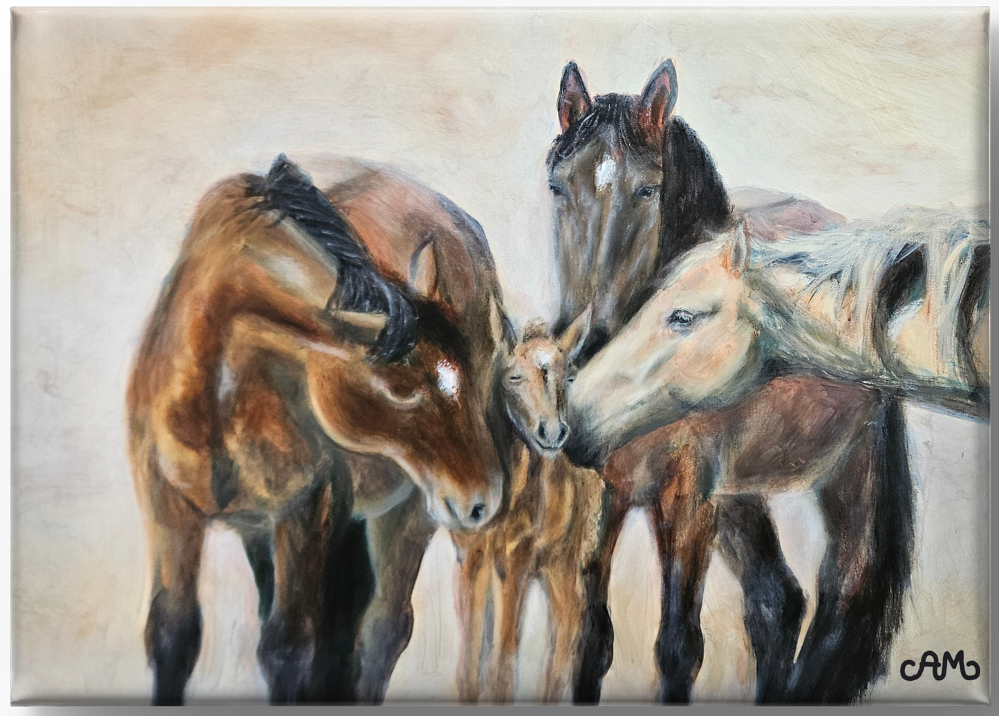 Originalt maleri "Omsluttet" 80x60 cm