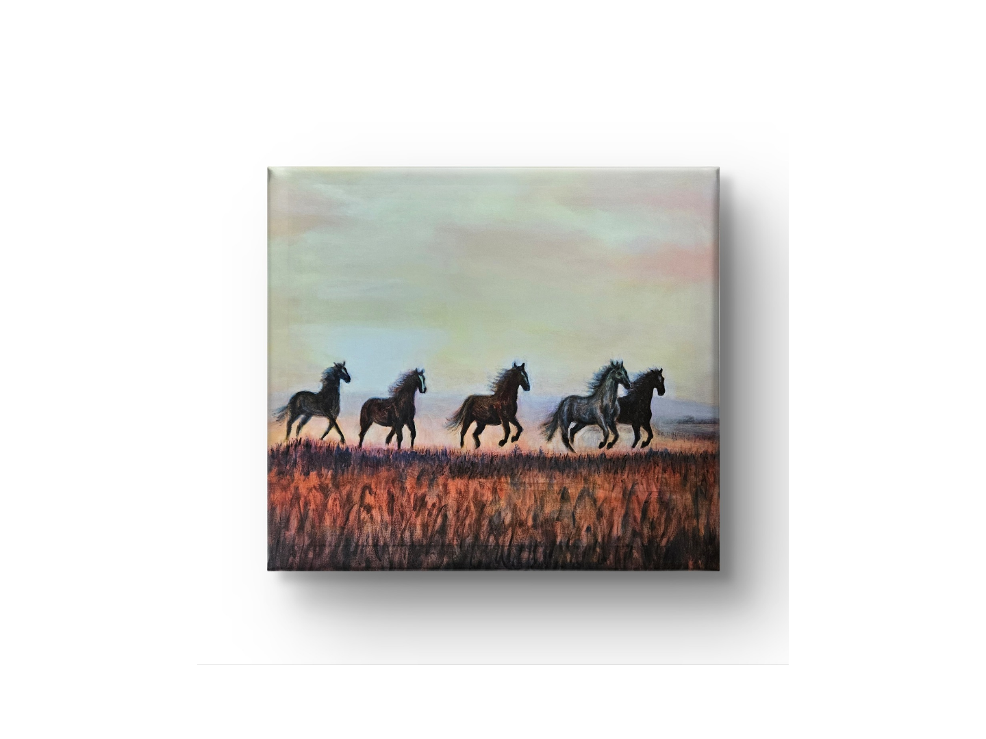 Originalt maleri "Vinger uden Fjer" 90x100 cm