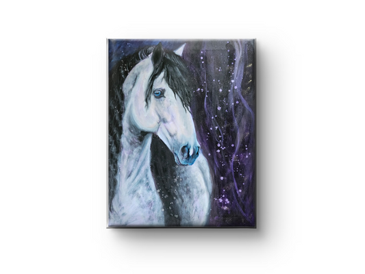 Originalt maleri "Hvem rider nu?" 70x90 cm