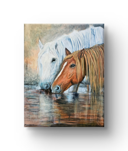 Originalt maleri "Samhørighed" 70x90 cm