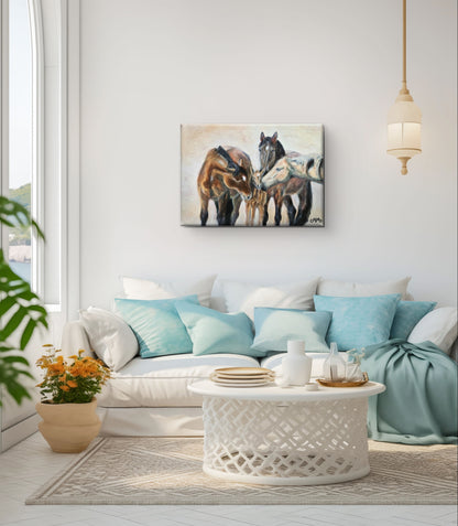 Originalt maleri "Omsluttet" 80x60 cm
