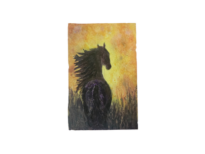 Original painting "When everything becomes still" A3 paper