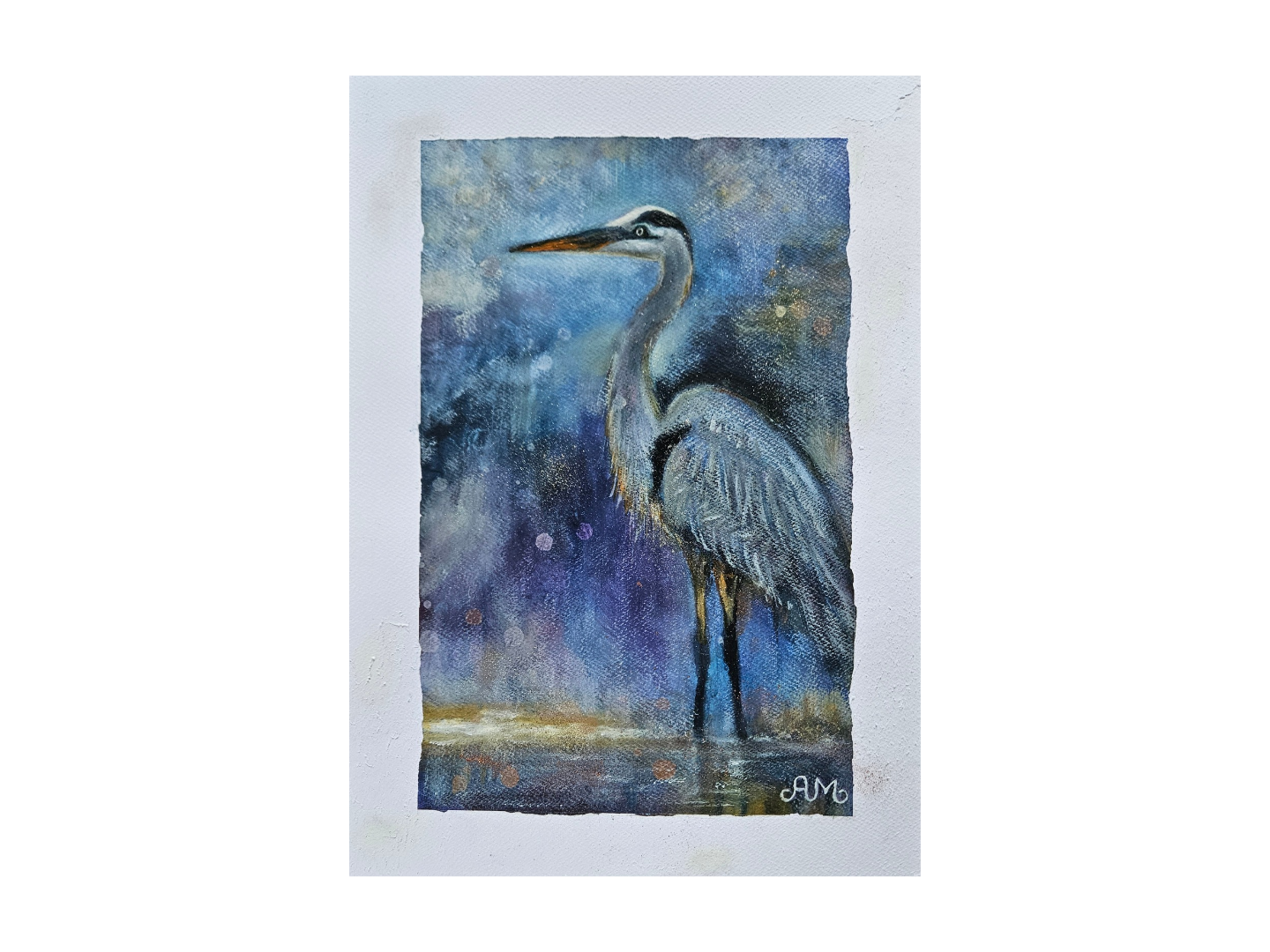 Original painting "The Way of Silence" A3 paper