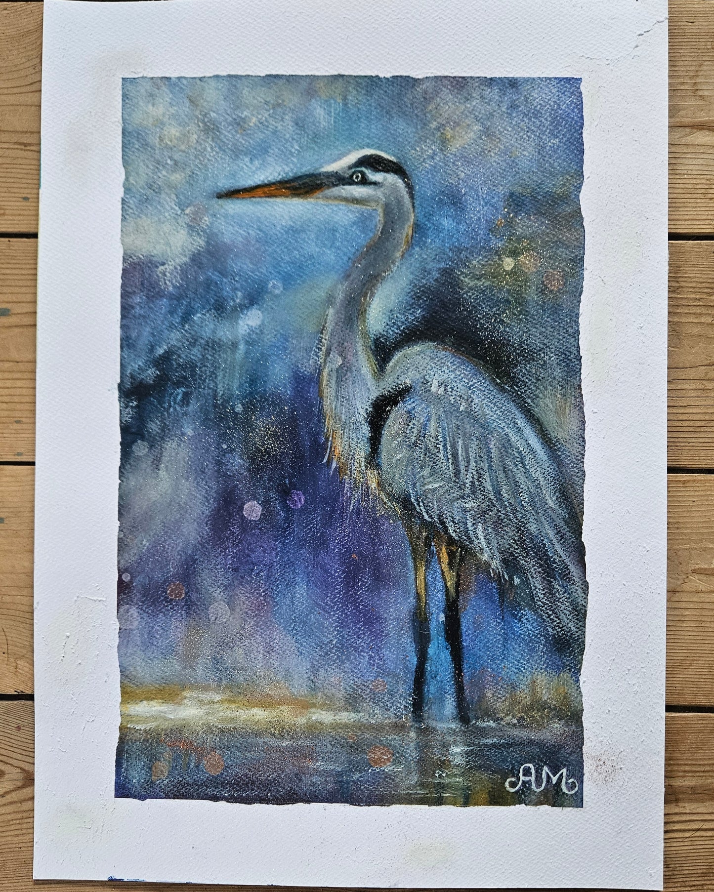 Original painting "The Way of Silence" A3 paper
