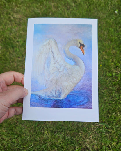 Double card with envelope "The Strength of the Swan"