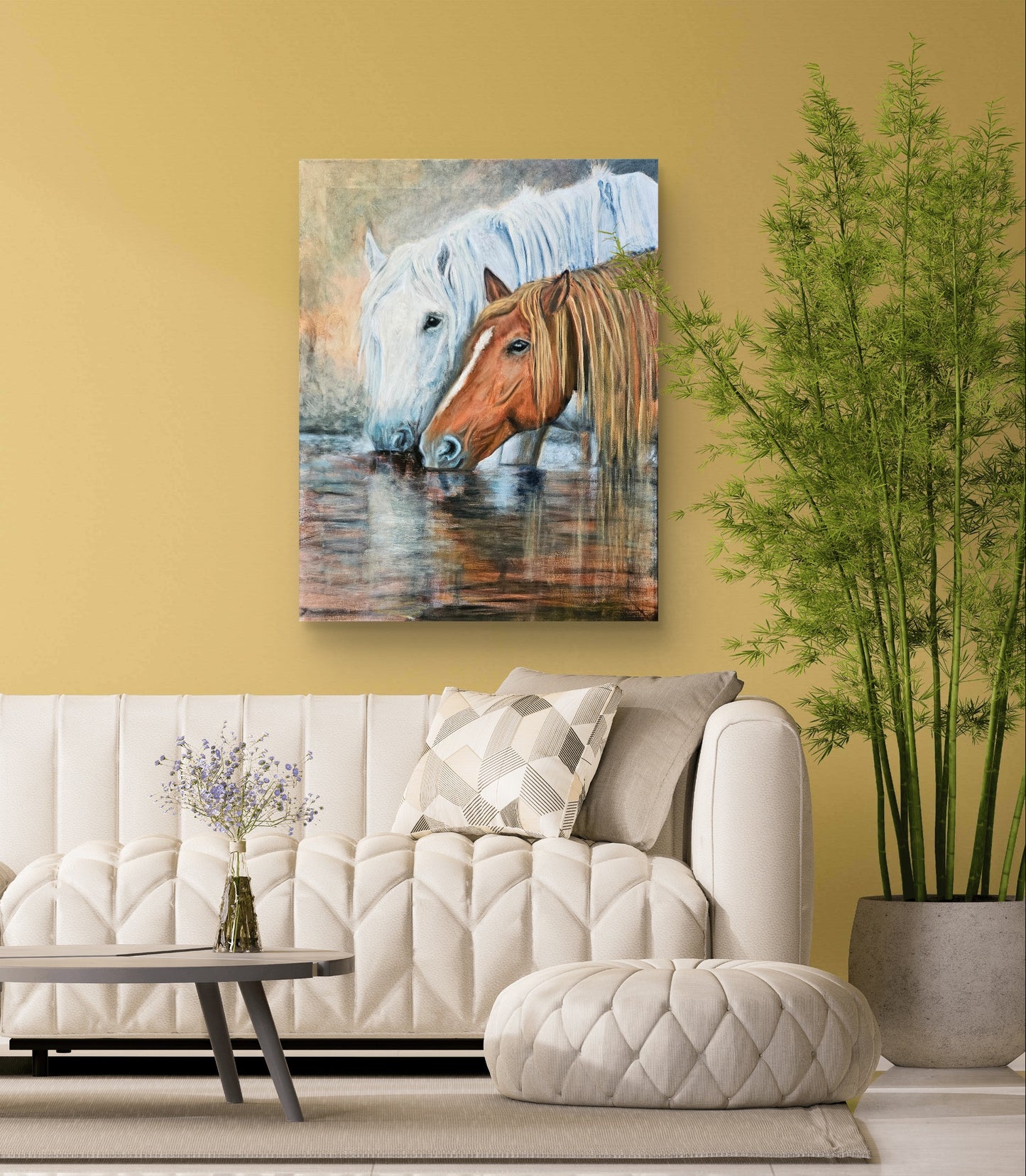 Originalt maleri "Samhørighed" 70x90 cm